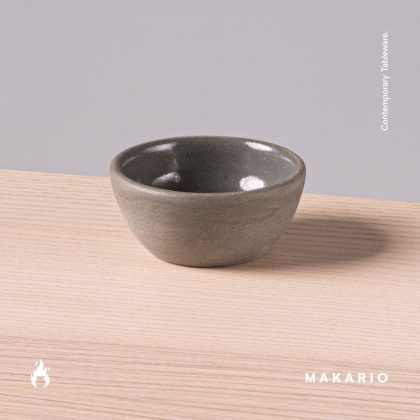 Ramequin Cuenco 2.5oz-Pasta Negra Interior Brillante