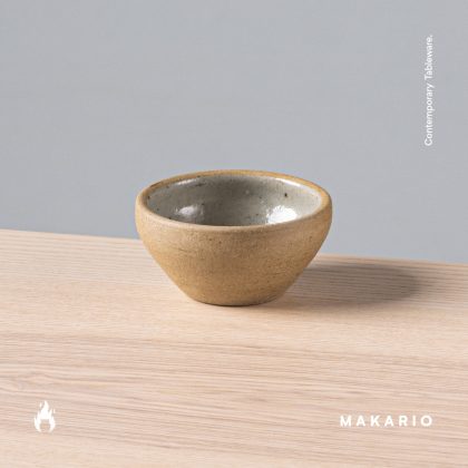 Ramequin Cuenco 2.5oz-Pasta Oxido interior Natural Brillante