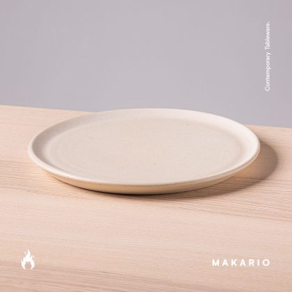 Plato Plano 25cm-Blanco Mate