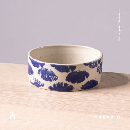 Tazon Recto 15x6cm-Azul Aplicación Brocha