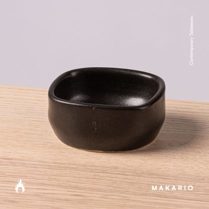 Ramequin Boca Cuadrada 4oz-Negro Mate