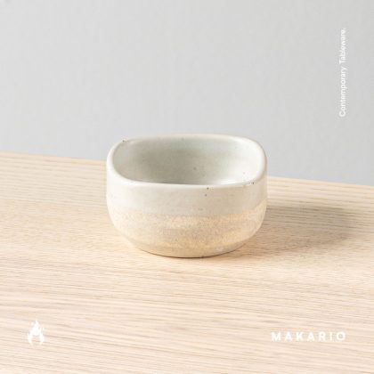 Ramequin Boca Cuadrada 4oz-Blanco Mate