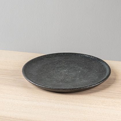 Plato Plano 27cm-Engobe negro