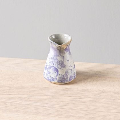 Vertedor Angular 5oz 10x7cm-Blanco Mate y Burbuja Azul