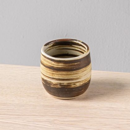 Vaso Oval 10oz-Blanco Espiral Cafe