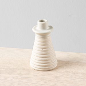 Portavelas 15x8cm-Rayado Pasta Natural