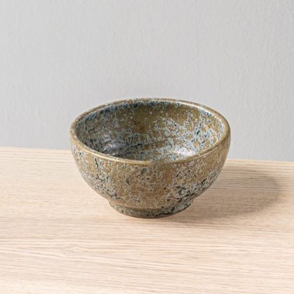 Tazon Boleado con Pata 14x7cm 16oz-Azul Mineral