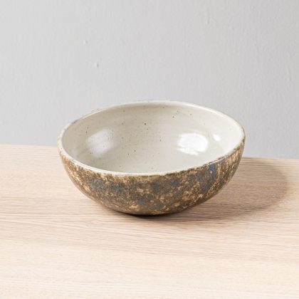 Plato Hondo 22x7cm-Cafe y Azul Interior Blanco Mate