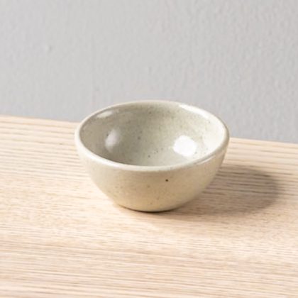 Ramequin Cuenco 2.5oz-Natural Brillante Esmalte Completo