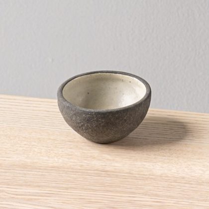 Ramequin Cuenco 3oz-Engobe Negro interior Blanco Mate