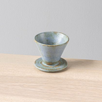 V60 (Portafiltro Conico de Ceramica)-Azul Mineral