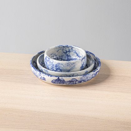 Set Vajilla-Burbuja Azul