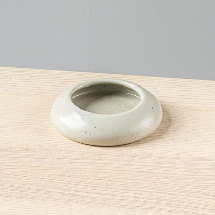 Plato Borde curvo Chico 5oz 13x3.5cm-Blanco mate