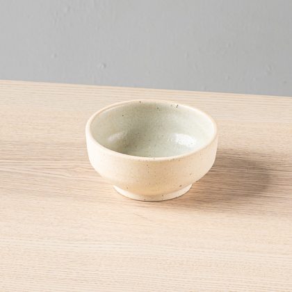 Tazon Angular con Pata 14x6cm-Pasta con Arcilla Interior Natural Brillante