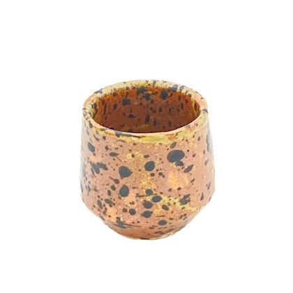Copita Angular 2.5oz-Amarillo Oxido Jaspeado Negro