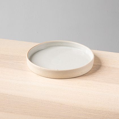 Plato con Borde 28cm-Pasta Natural Interior Natural Brillante