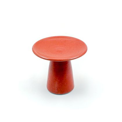 Plato Pedestal 10x4cm-Rosa Mate