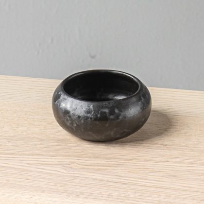 Tazon Chico Borde Curvo 11x5cm-Negro y Lumbre