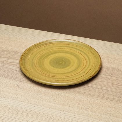 Plato Plano 25cm-Amarillo Oxido Espiral