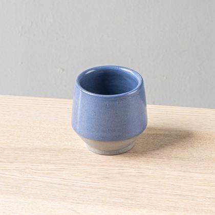 Vaso Angular 12oz-Pasta Azul Mitad Natural Brillante