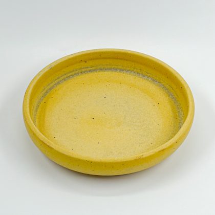 Plato con Relieve 22cm-Amarillo Mate