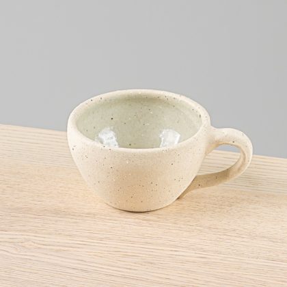 Taza Latte 12oz-Arcilla interior Natural Brillante