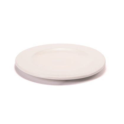 Plato Hondo con Cenefa 22cm-Blanco Semi Brillante