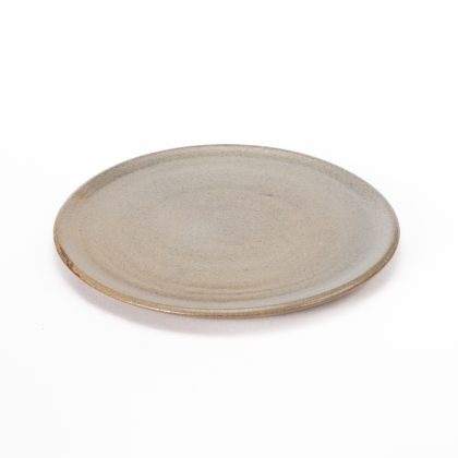 Plato Plano 28cm-Pasta con Barro Natural Brillante