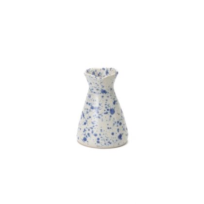Vertedor Angular 4oz-Blanco Jaspeado Azul