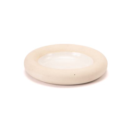 Plato Dona Hondo 16cm-Pasta Natural Interior Blanco Satin