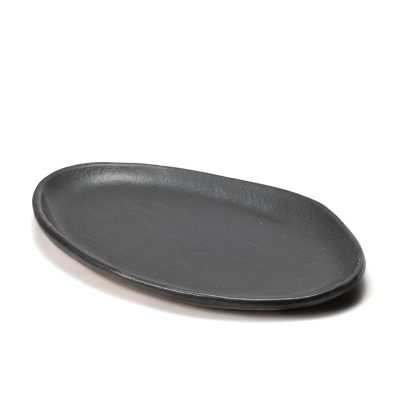 Charola Irregular 30x18cm-Negro Mate