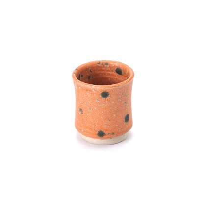 Vaso Sake 7x8cm-Rosa Jaspeado Negro