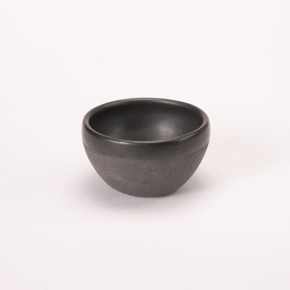 Tazon Cuenco 11X7cm-Engobe Negro y Negro Mate