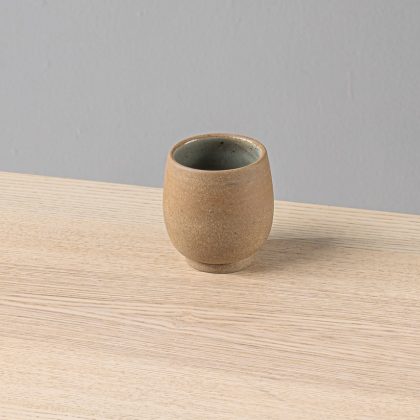 Vaso Oval con Pata 8oz-Pasta Oxido Interior Natural Brillante