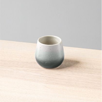 Vaso Oval 10oz-Degradado de Verde a Blanco